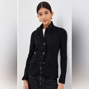 Rag & Bone Black Wool Slade Button-Up Blazer